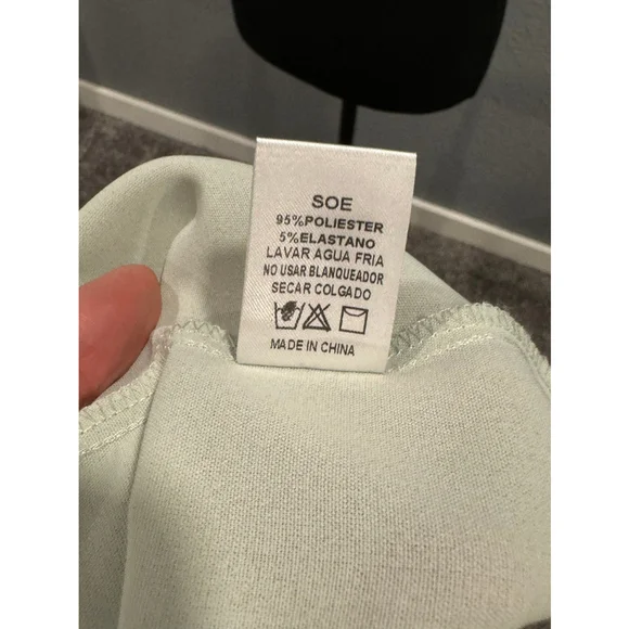 Women's Main Strip Green Blouse Size M - Picture 6 of 8